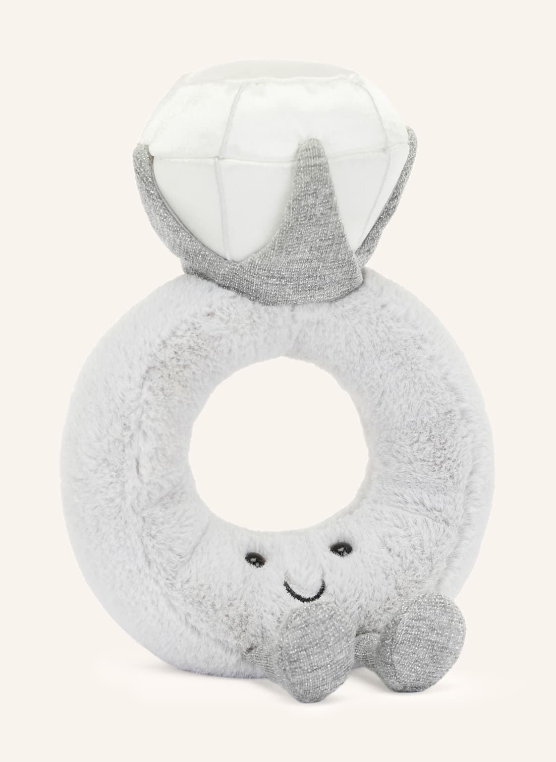Jellycat Plüsch-Spielzeug Amuseables Diamond Ring grau Jellycat Plüsch-Spielzeug Amuseables Diamond Ring grau von Jellycat