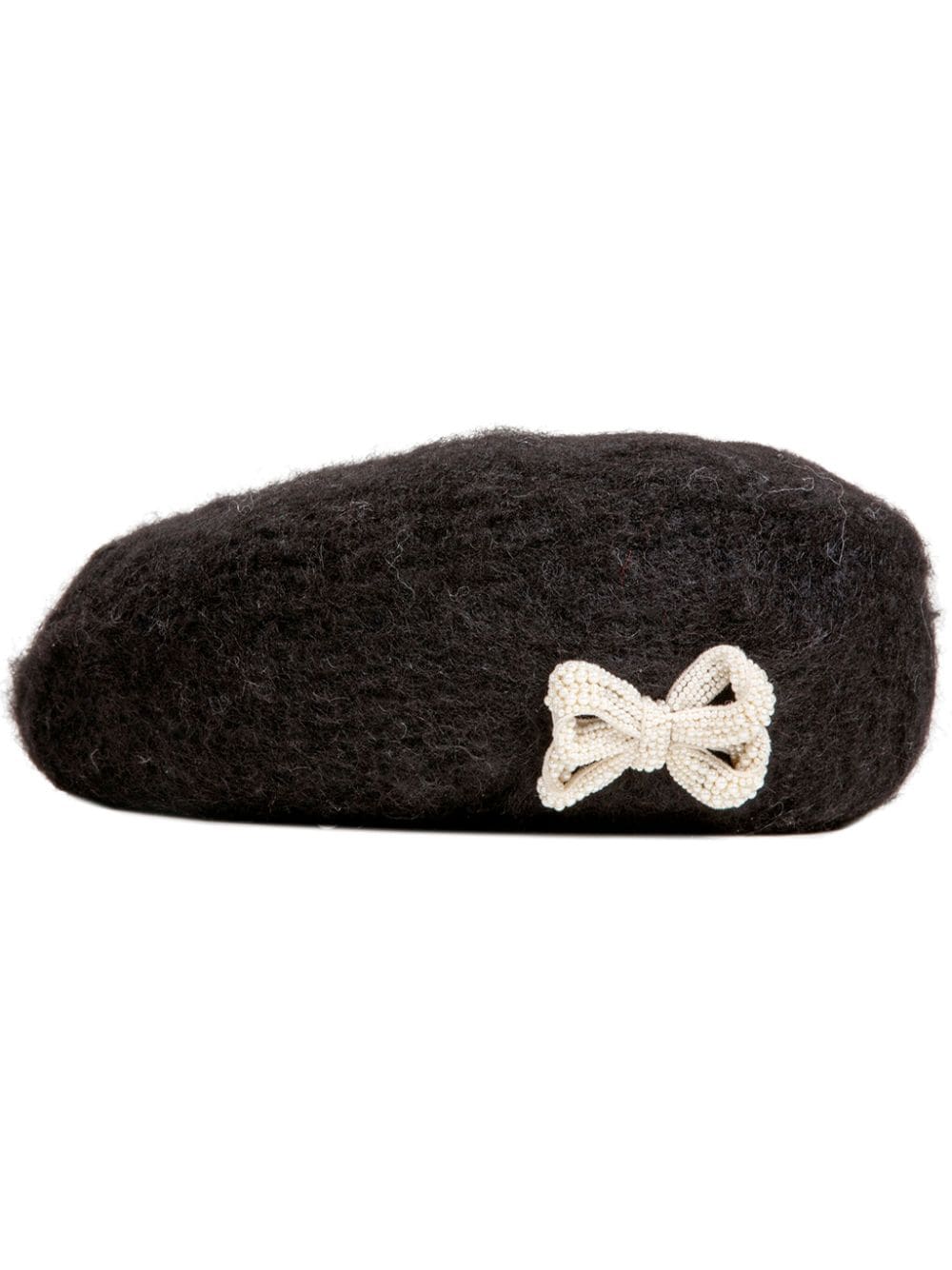 Jennifer Behr Bella felted beret - Black von Jennifer Behr