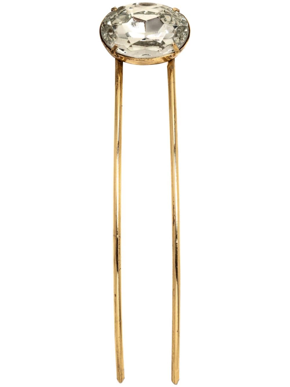 Jennifer Behr Gemma crystal hairpin - Gold von Jennifer Behr