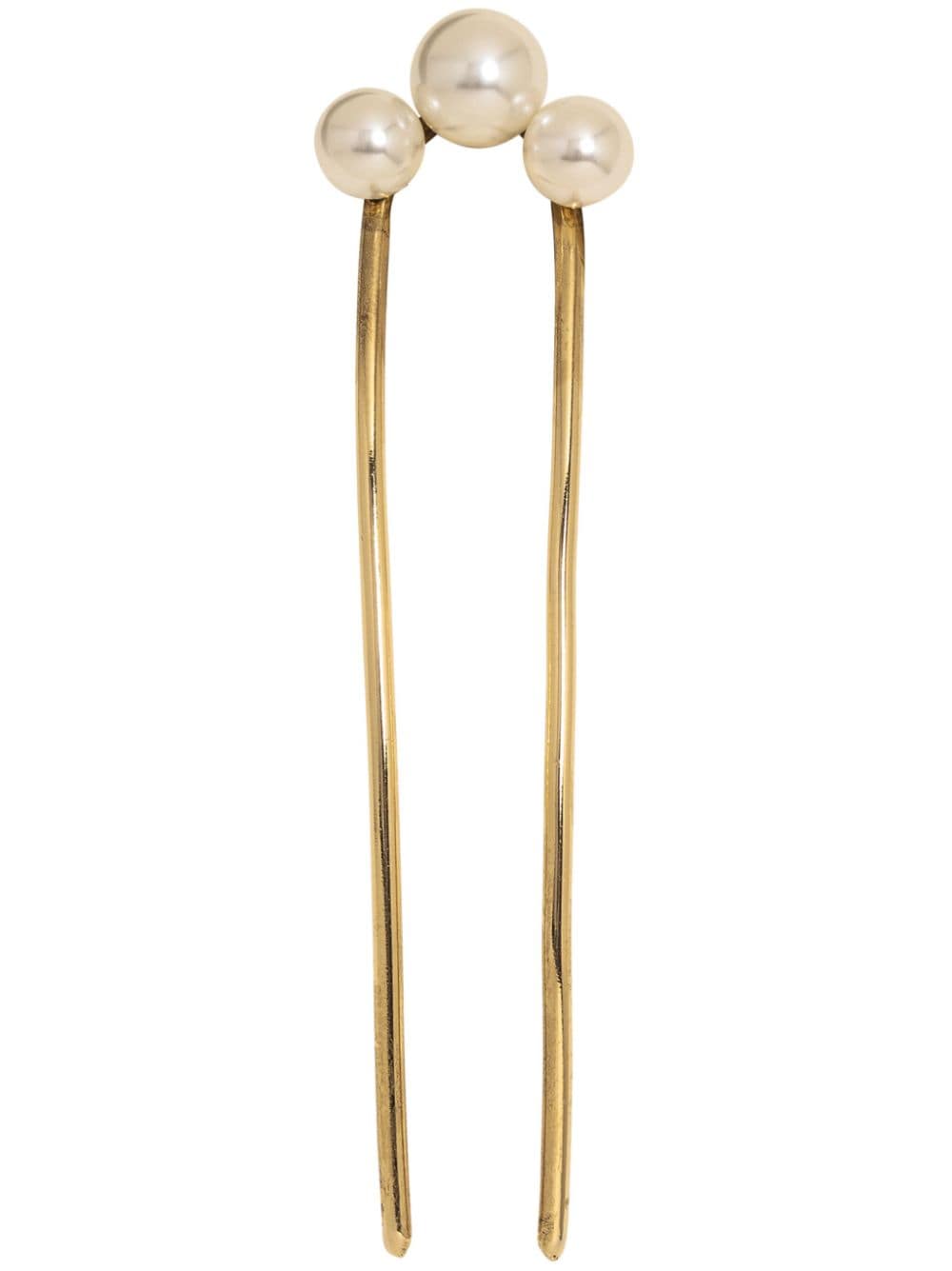 Jennifer Behr Gretel crystal pearl hairpin - Gold von Jennifer Behr