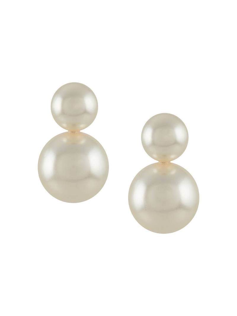 Jennifer Behr Iris pearl-detail earrings - White von Jennifer Behr