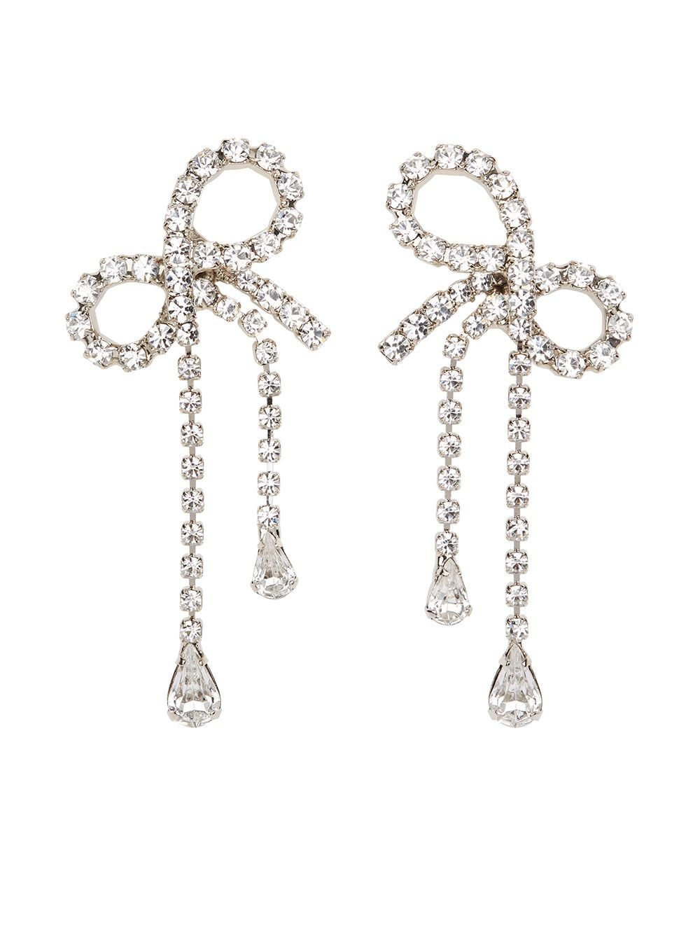 Jennifer Behr Mirabelle crystal drop earrings - White von Jennifer Behr