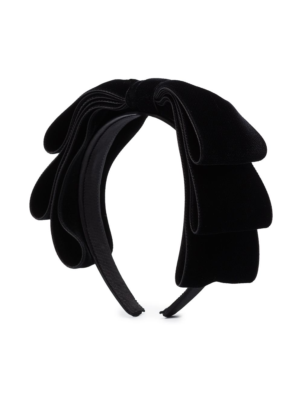 Jennifer Behr Katya bow headband - Black von Jennifer Behr