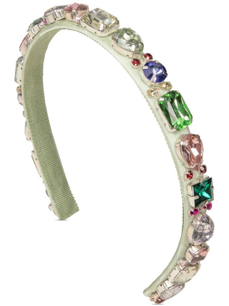 Jennifer Behr Lucia crystal-embellished headband - Green von Jennifer Behr