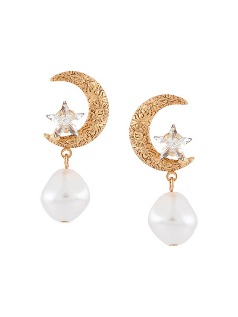 Jennifer Behr Lune pearl earrings - Gold von Jennifer Behr