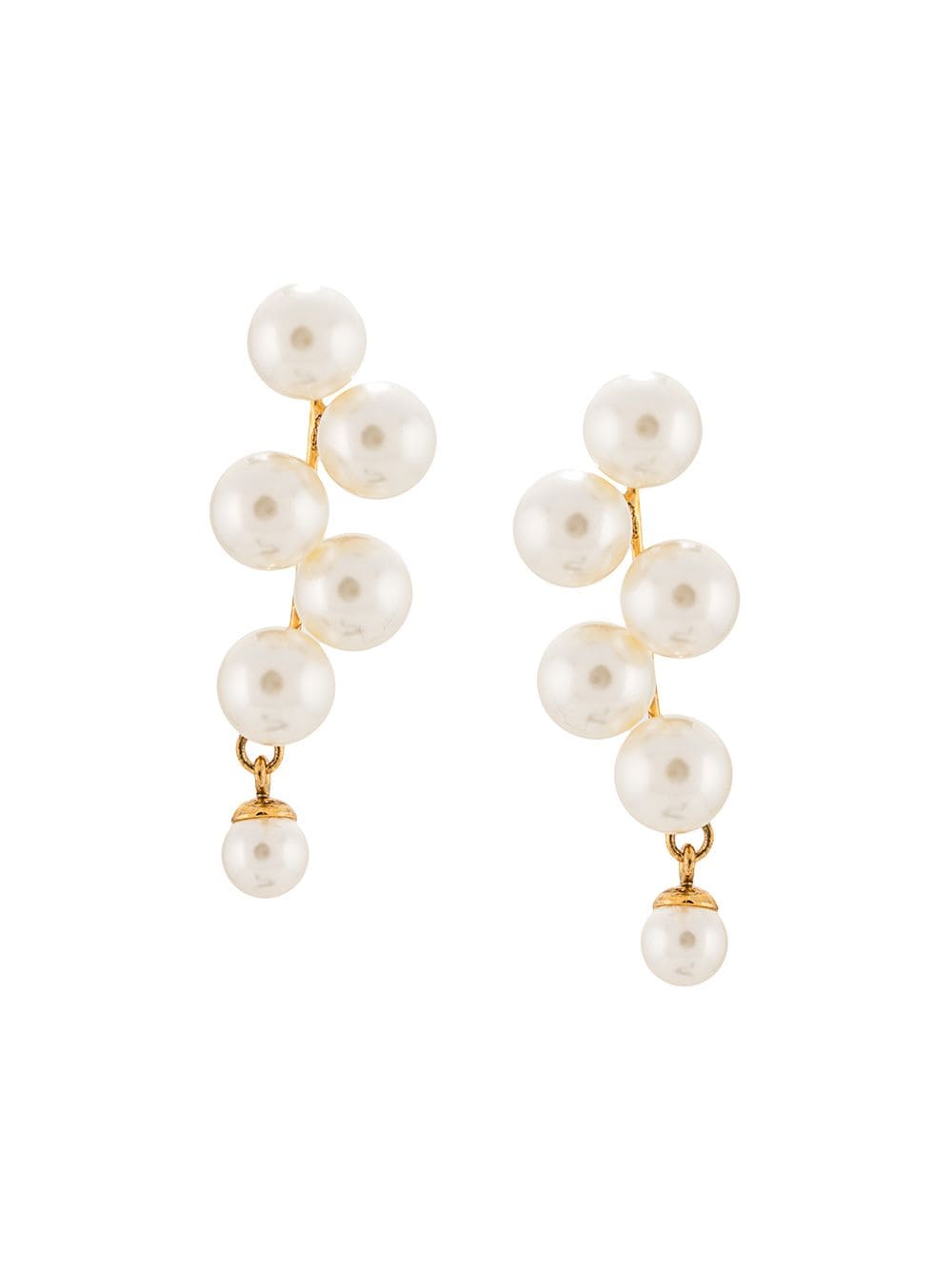 Jennifer Behr Marcella drop earrings - White von Jennifer Behr