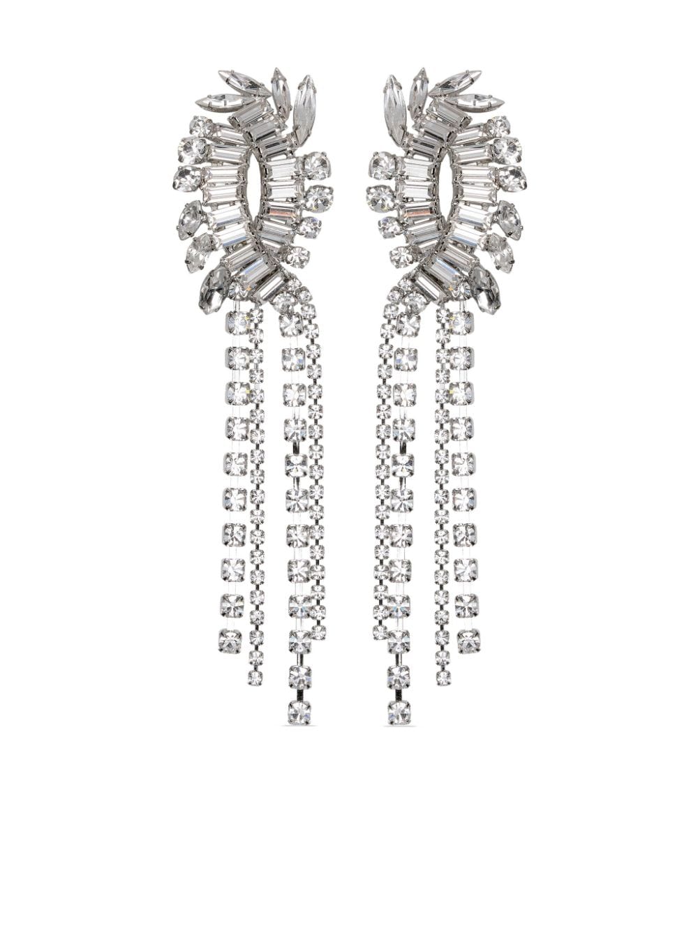 Jennifer Behr Merritt crystal-embellished earrings - Silver von Jennifer Behr