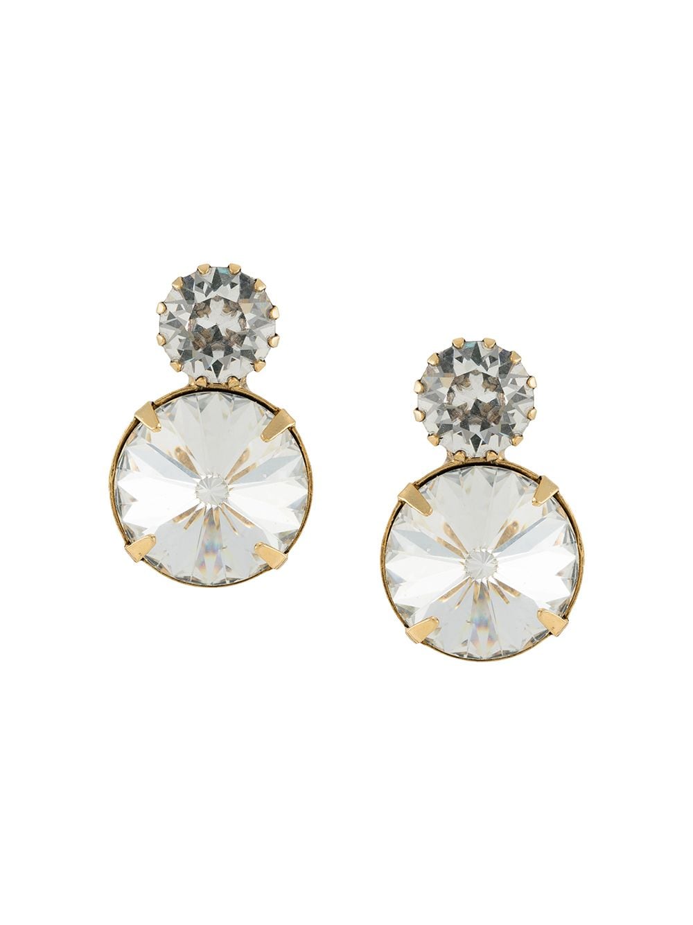 Jennifer Behr Myrla crystal earrings - Gold von Jennifer Behr