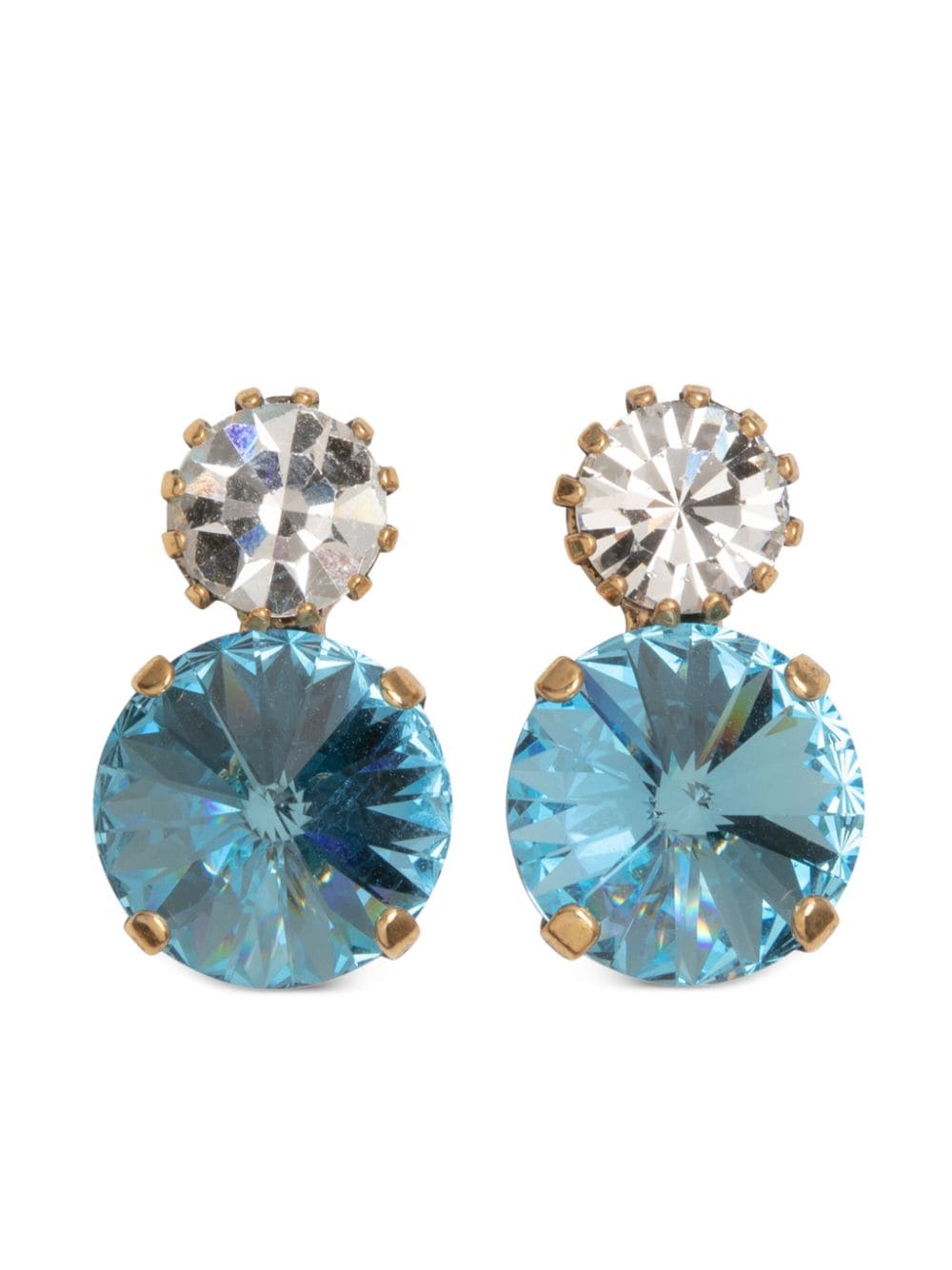 Jennifer Behr Myrla crystal-embellished earrings - Blue von Jennifer Behr
