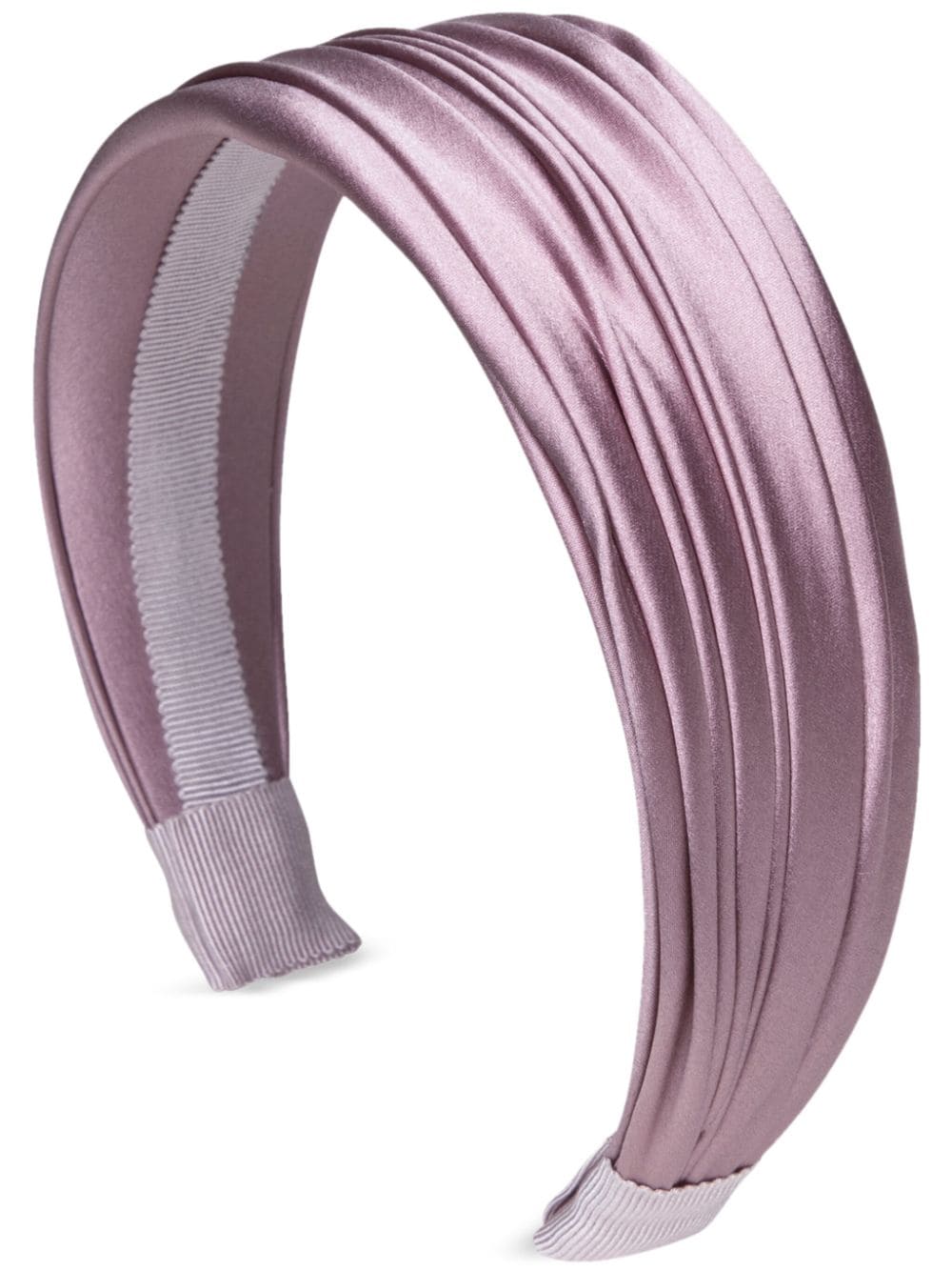 Jennifer Behr Natasha Headband in Silk Satin - Purple von Jennifer Behr