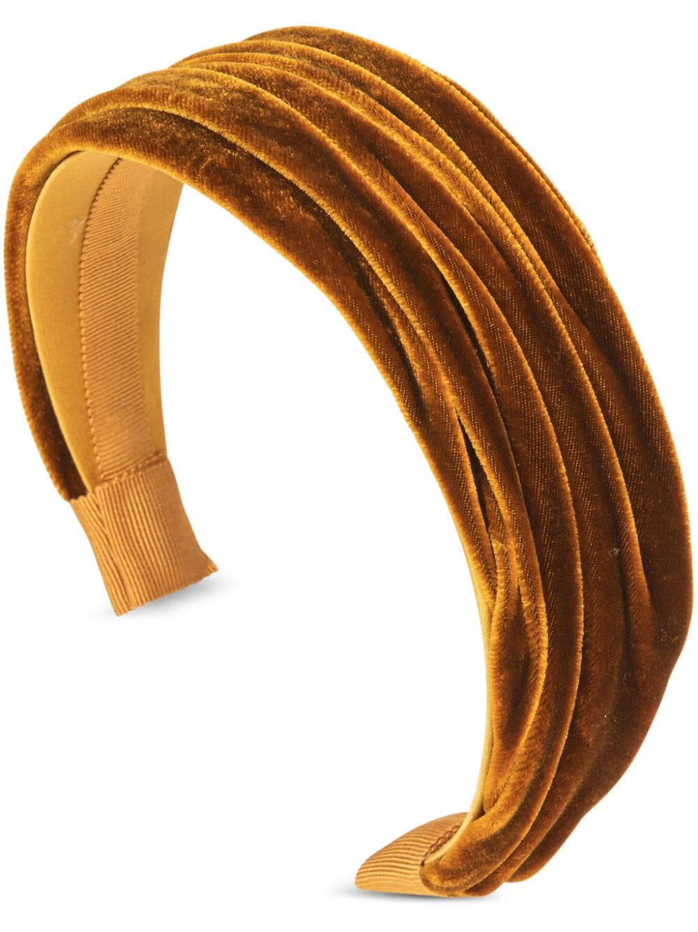 Jennifer Behr Natasha velved hairband - Orange von Jennifer Behr