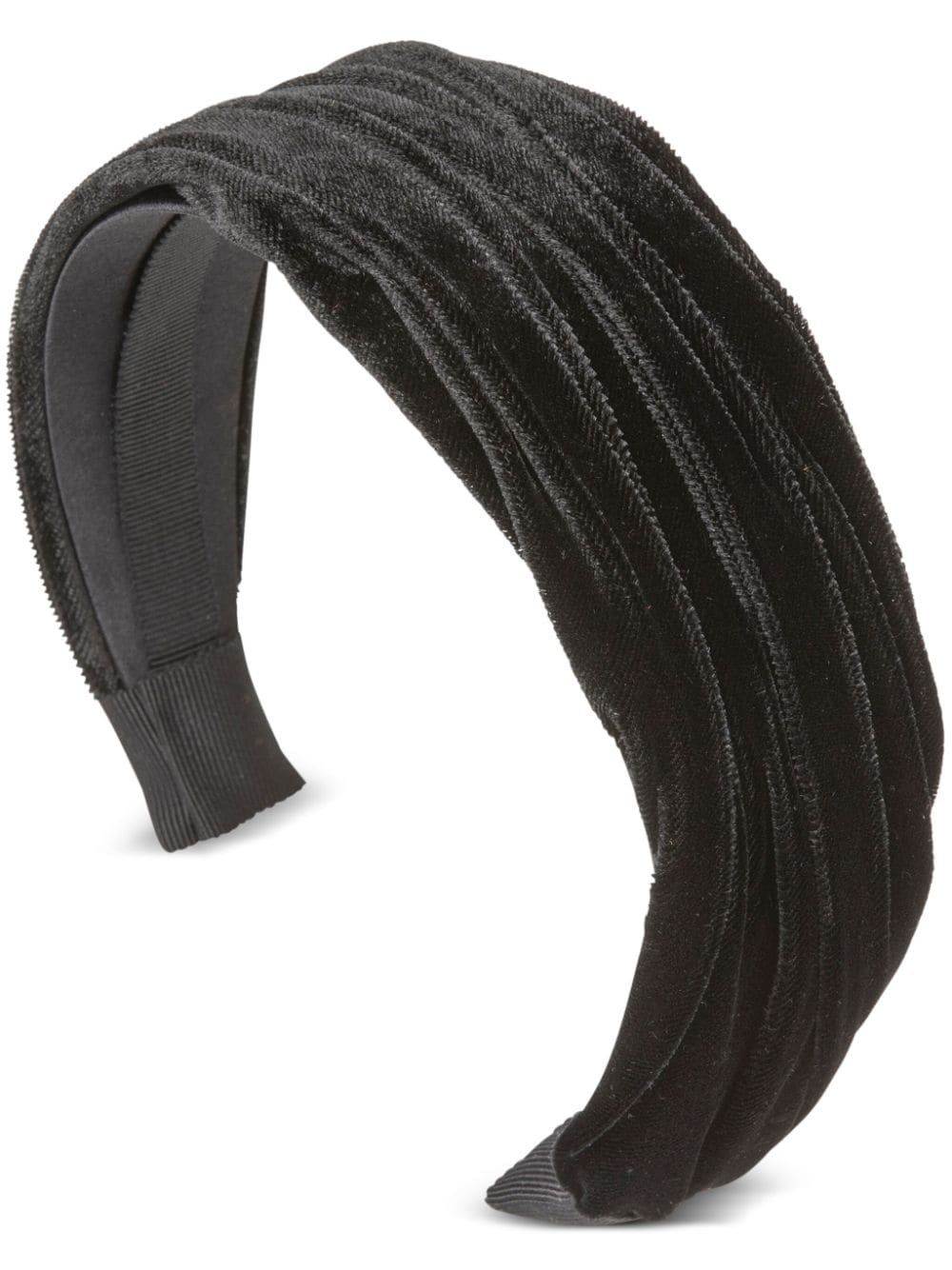 Jennifer Behr Natasha velvet headband - Black von Jennifer Behr