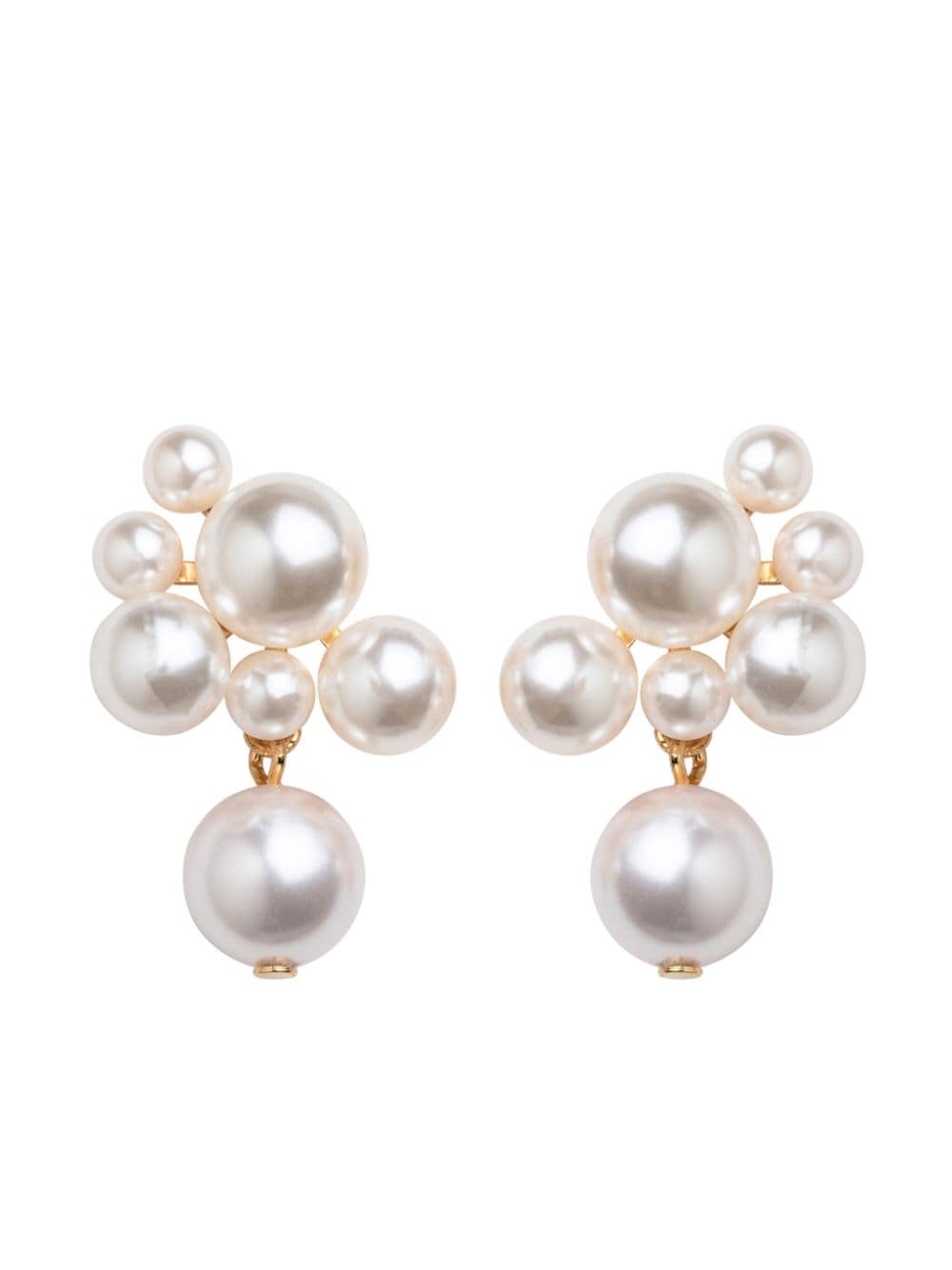 Jennifer Behr Perlita pearl-detailing earrings - White von Jennifer Behr