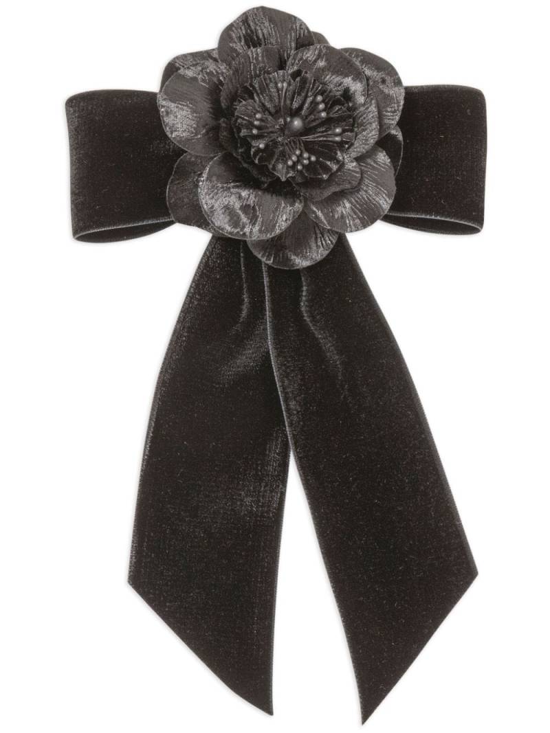 Jennifer Behr Poppy flower-detailing bow - Black von Jennifer Behr