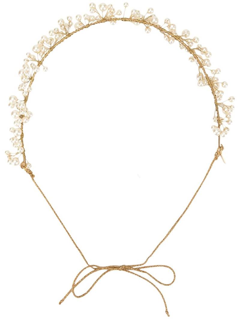 Jennifer Behr Primavera embellished headband - Gold von Jennifer Behr