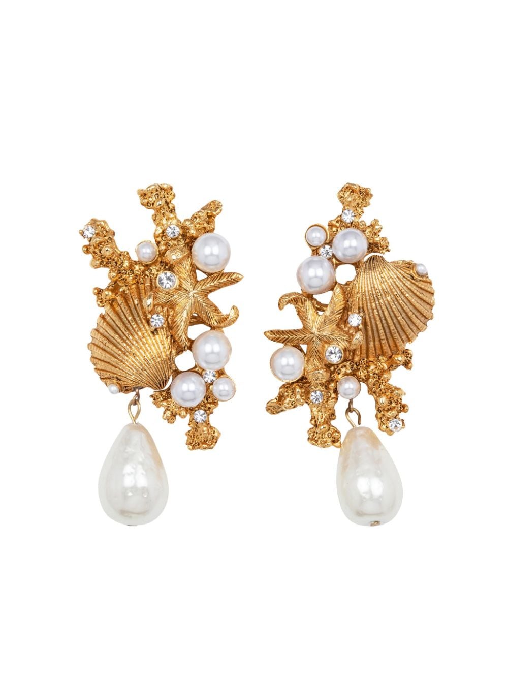 Jennifer Behr Reef pearl-detailing earrings - Gold von Jennifer Behr