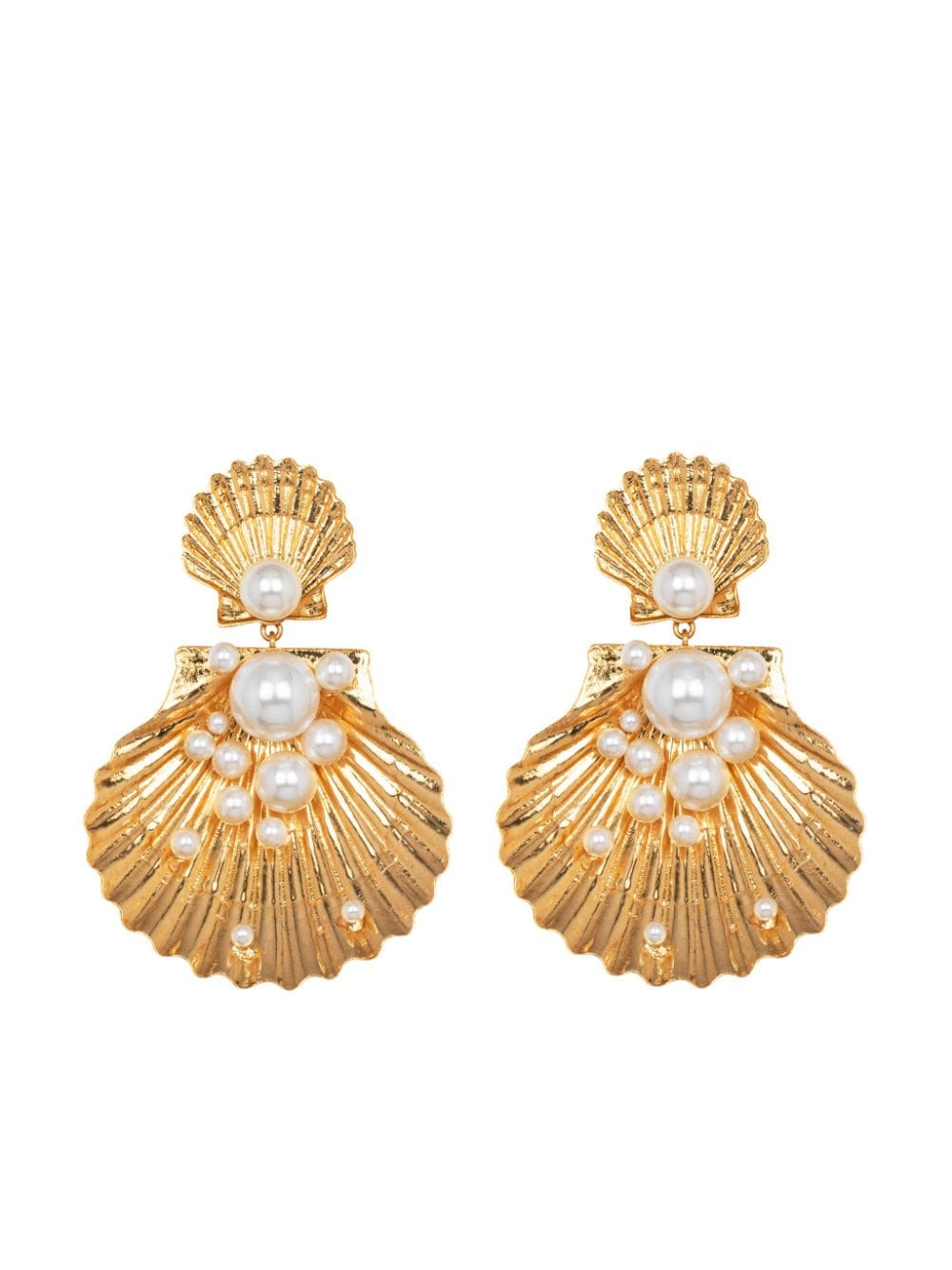 Jennifer Behr Shelby pearl-detailing earrings - Gold von Jennifer Behr