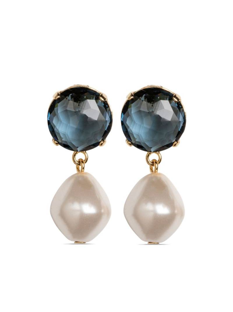 Jennifer Behr Tabitha pearl drop earrings - White von Jennifer Behr