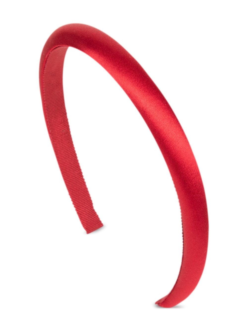 Jennifer Behr Tiana satin headband - Red von Jennifer Behr