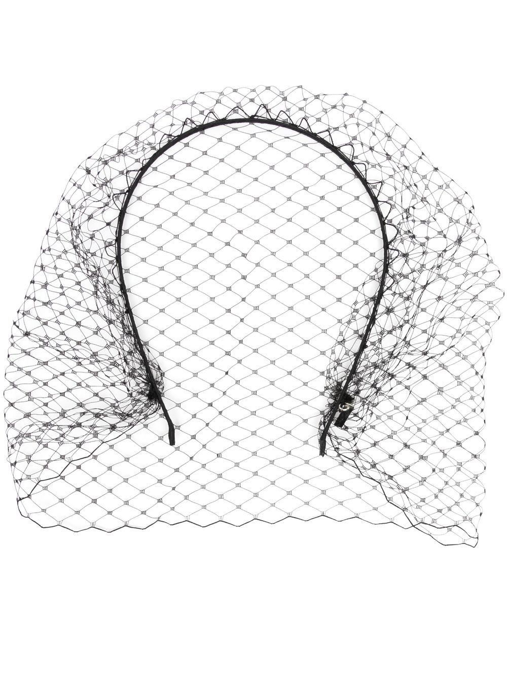 Jennifer Behr Voilette veil-detail headband - Black von Jennifer Behr