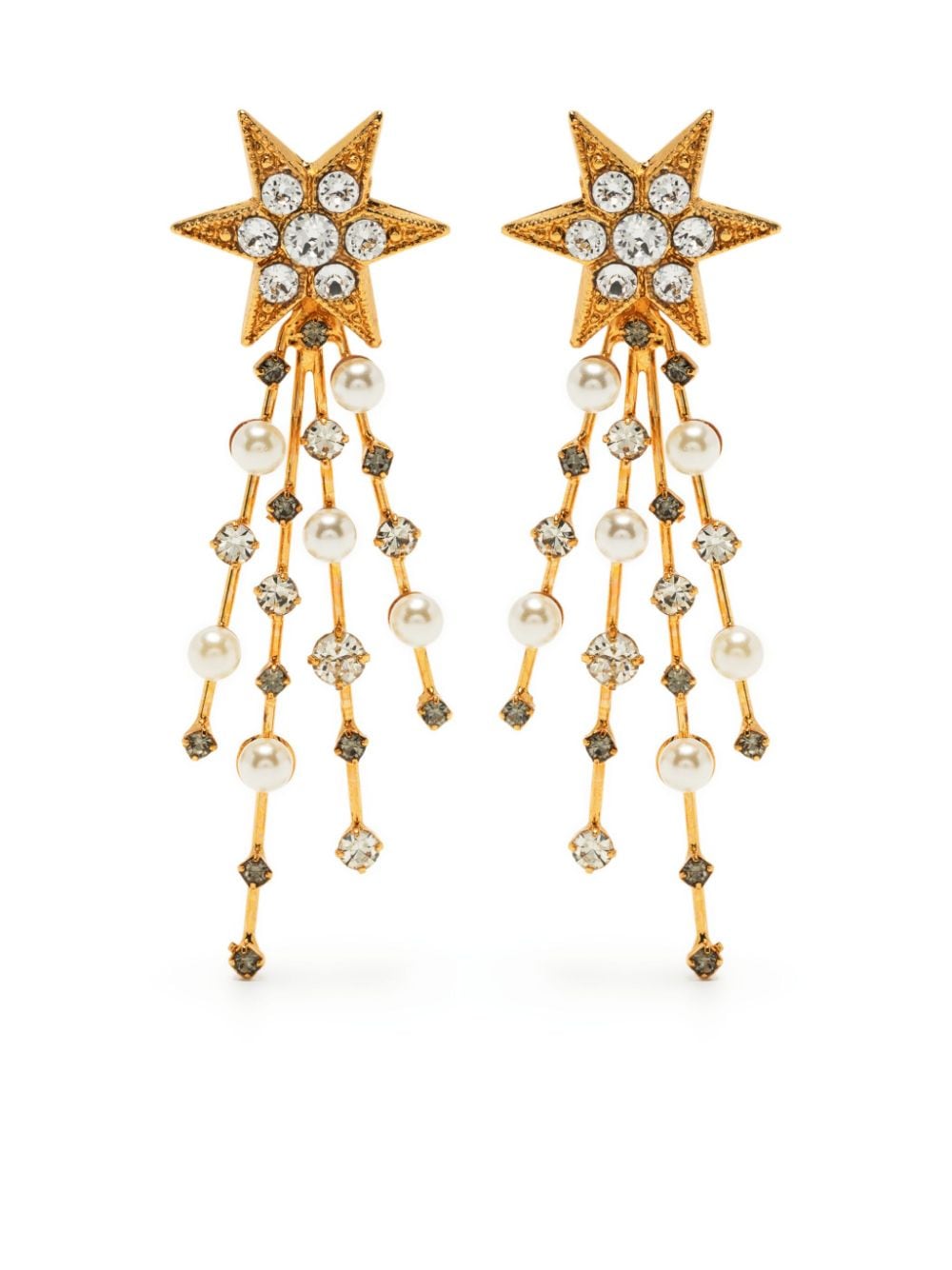 Jennifer Behr crystal-embellished drop earrings - Gold von Jennifer Behr