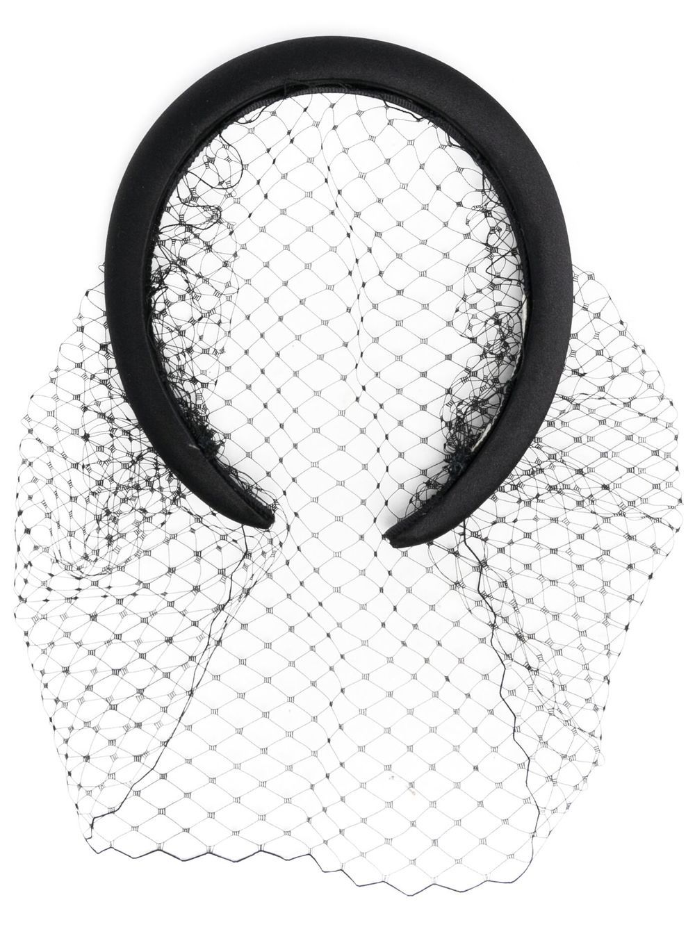 Jennifer Behr padded netting headband - Black von Jennifer Behr
