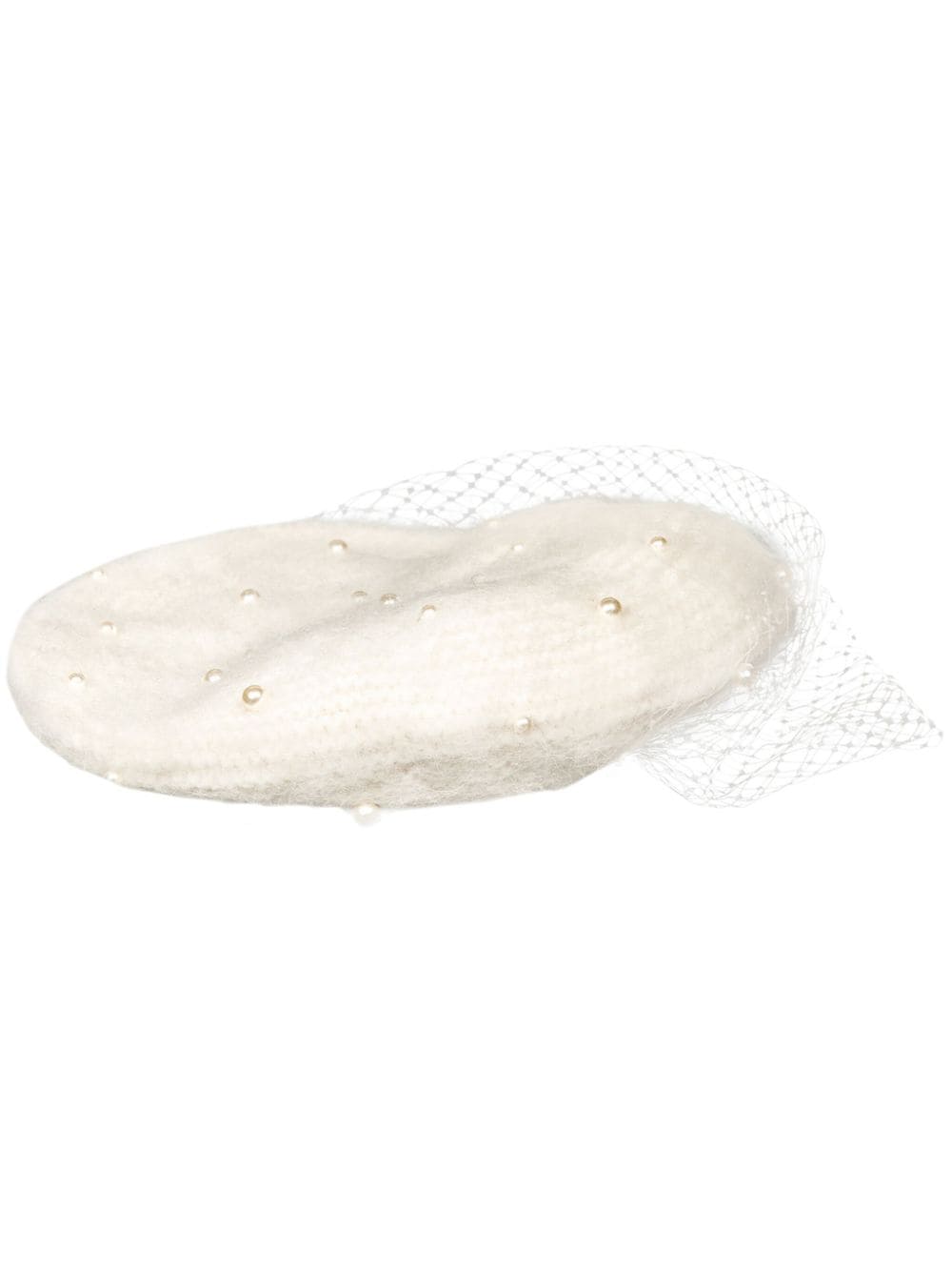 Jennifer Behr pearl-embellishment voilette beret - Neutrals von Jennifer Behr