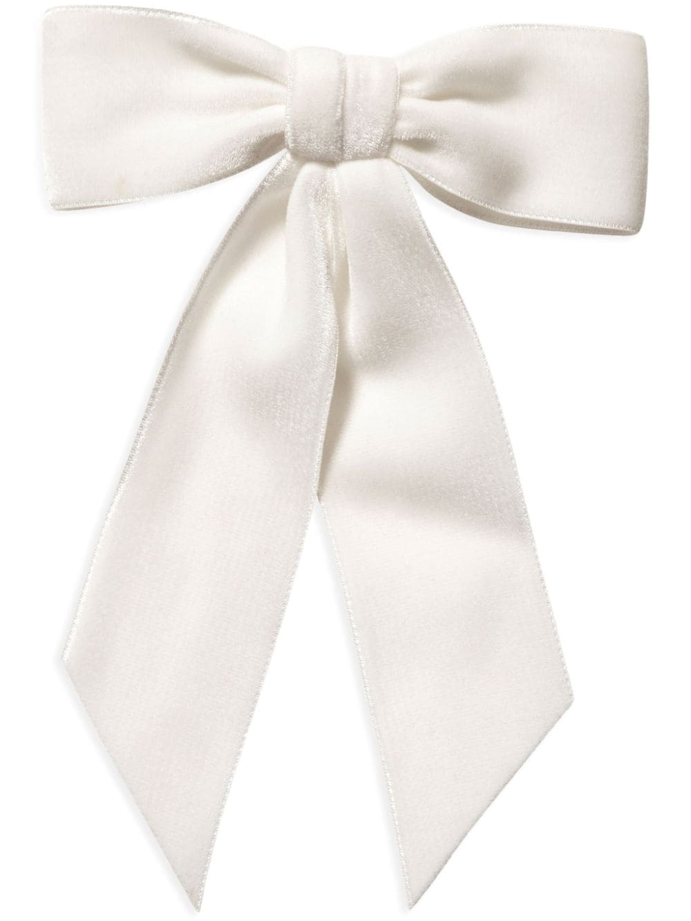 Jennifer Behr large velvet bow barrette - Neutrals von Jennifer Behr