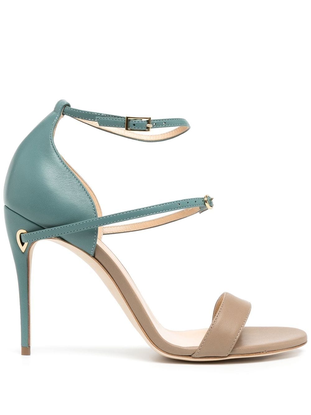 Jennifer Chamandi Ankle Strap High Sandal - Blue von Jennifer Chamandi