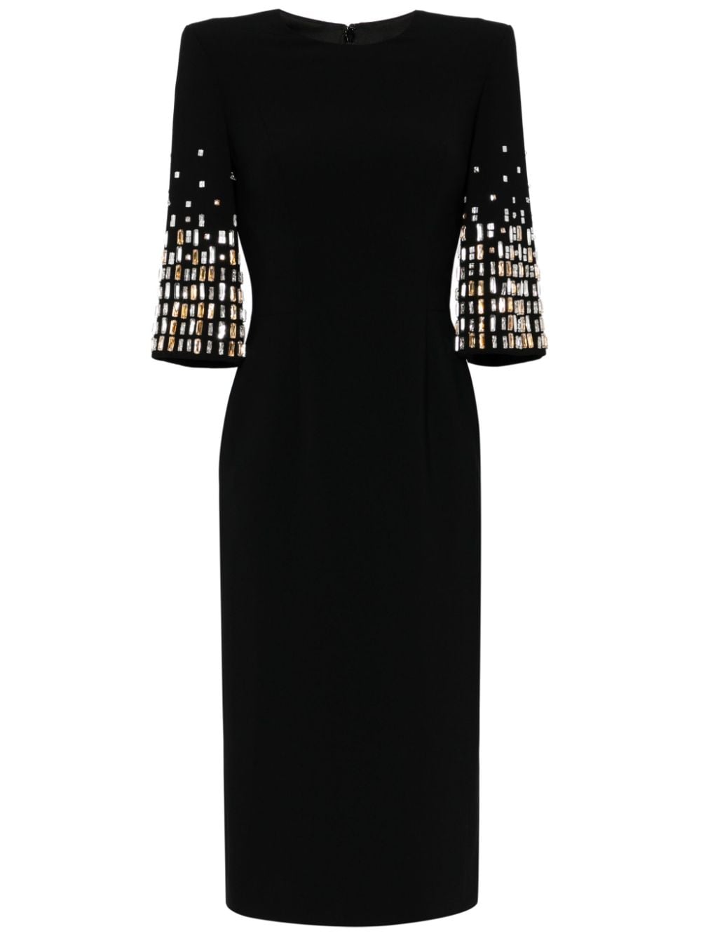 Jenny Packham Highball Queen crystal-embellished midi dress - Black von Jenny Packham