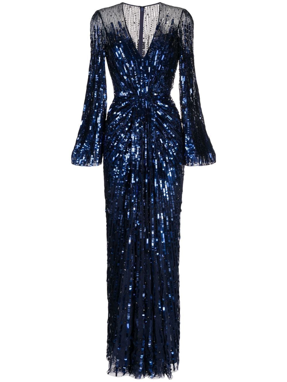 Jenny Packham Margot sequin gown - Blue von Jenny Packham