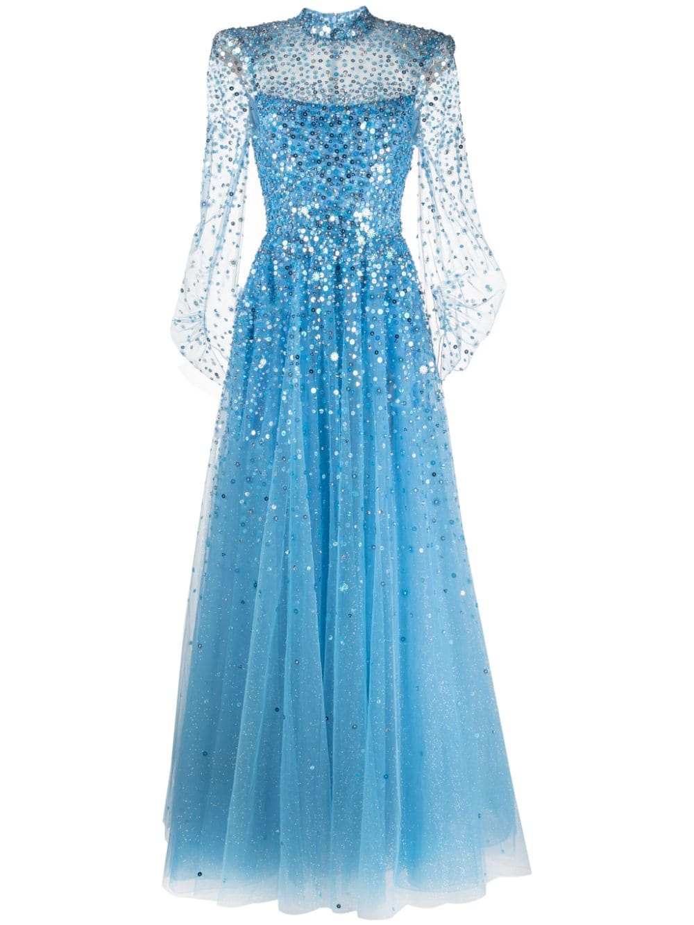Jenny Packham Meadow Sweet sequin-embellished gown - Blue von Jenny Packham