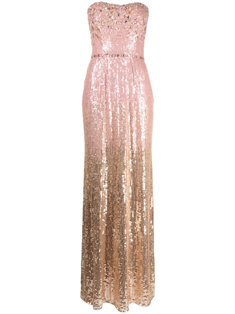 Jenny Packham Midnight embellished strapless gown - Pink von Jenny Packham