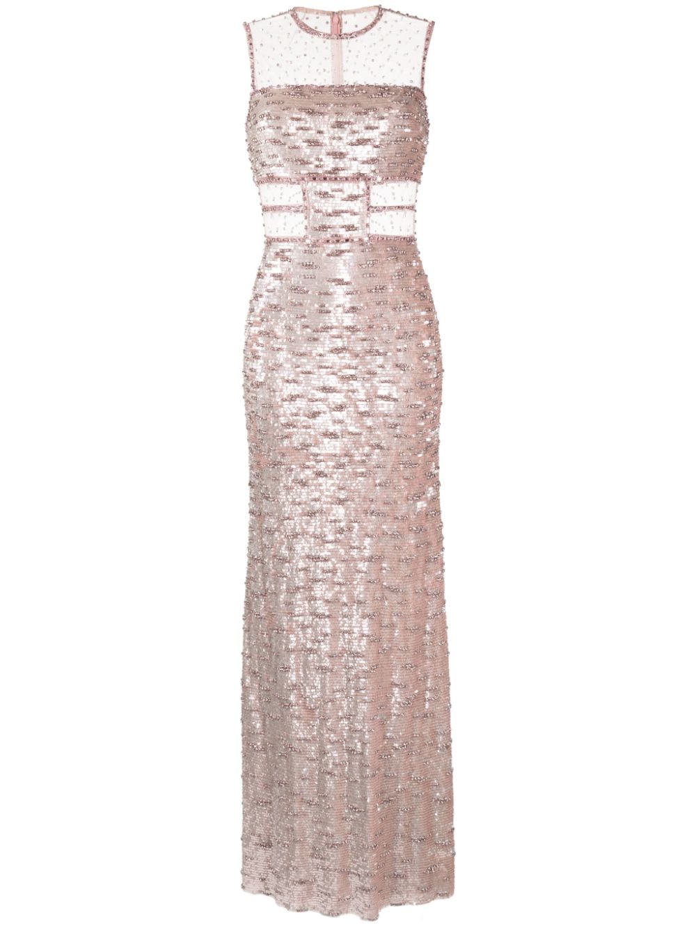 Jenny Packham Nixie sequinned tulle gown - Pink von Jenny Packham