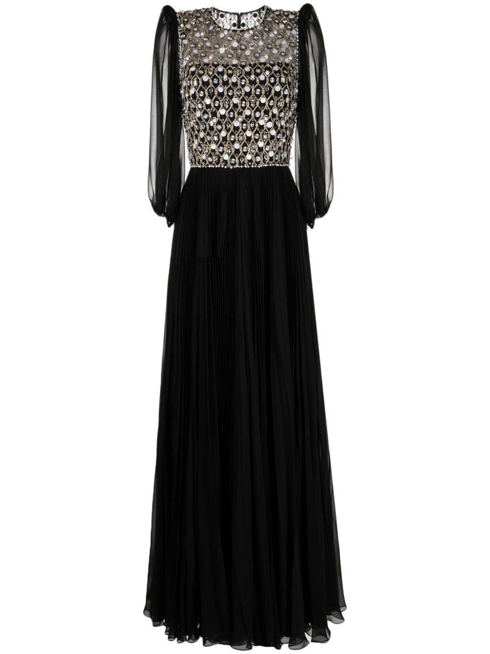 Jenny Packham Orla crystal-embellished gown - Black von Jenny Packham