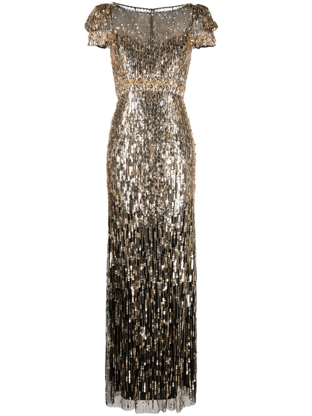 Jenny Packham Sungem sequin-embellished dress - Gold von Jenny Packham