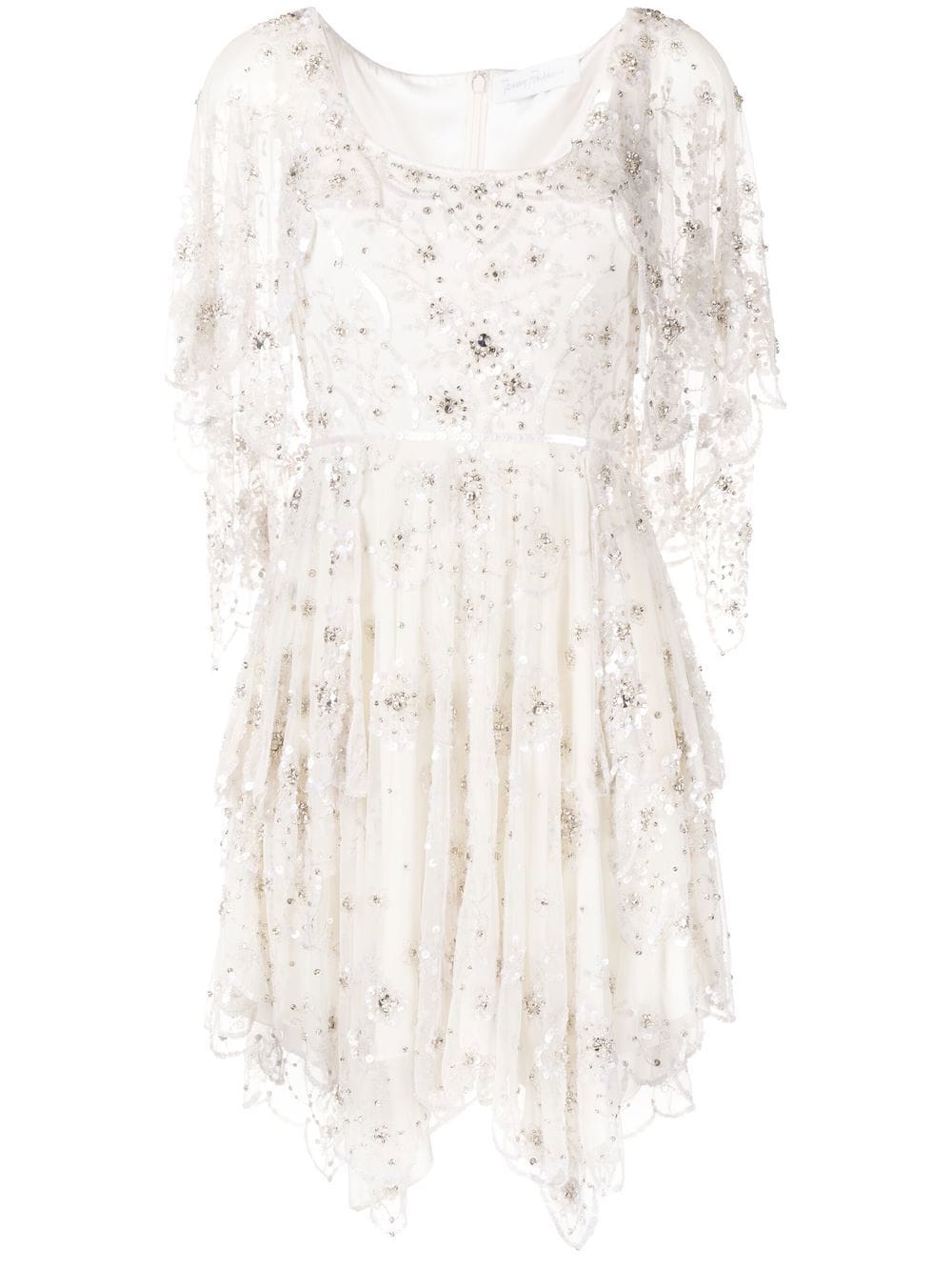 Jenny Packham crystal-embellished tulle dress - White von Jenny Packham