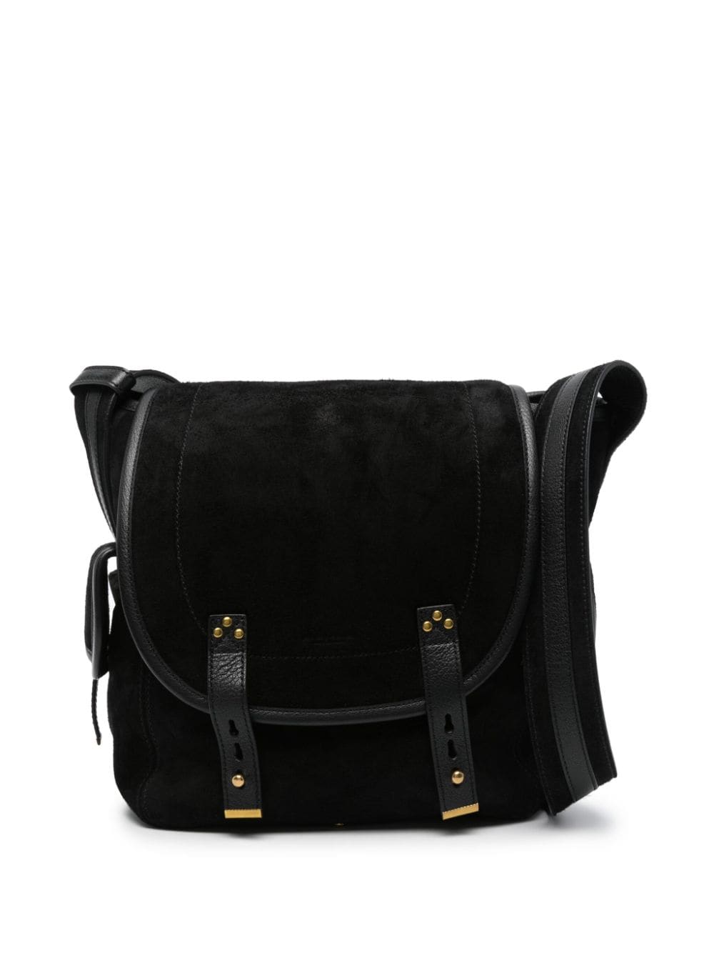 Jérôme Dreyfuss logo-debossed suede shoulder bag - Black von Jérôme Dreyfuss