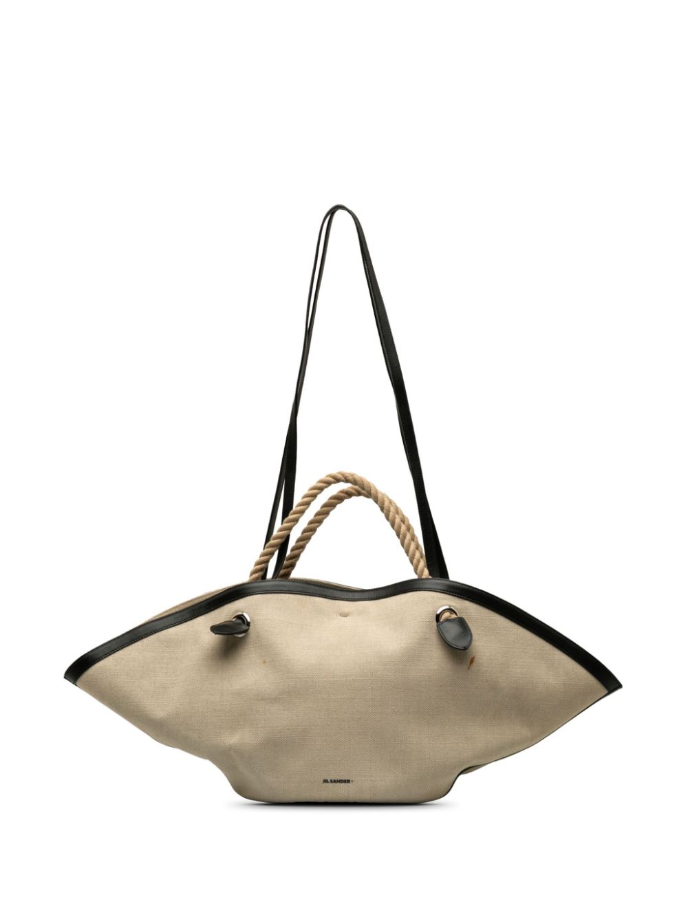 Jil Sander Pre-Owned 2020-2023 Jil Sander Canvas Sombrero Satchel - Neutrals von Jil Sander Pre-Owned