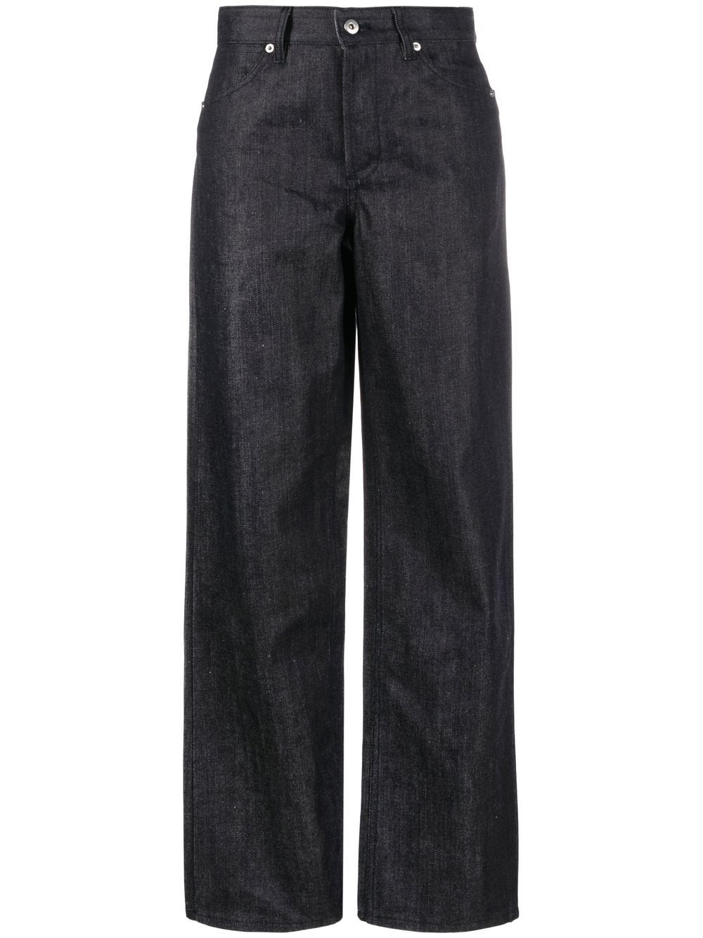 Jil Sander + high-waisted straight-leg jeans - Blue von Jil Sander