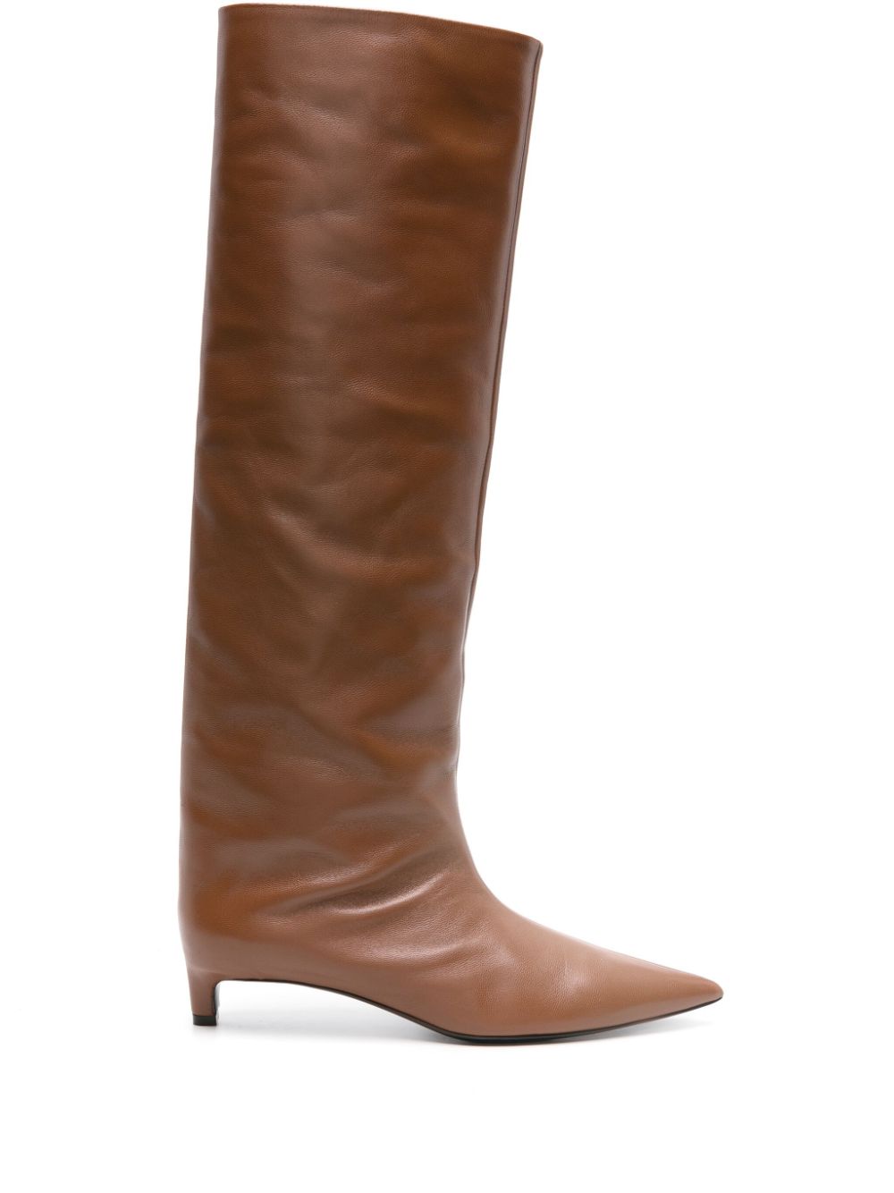 Jil Sander 30mm knee-high leather boots - Brown von Jil Sander