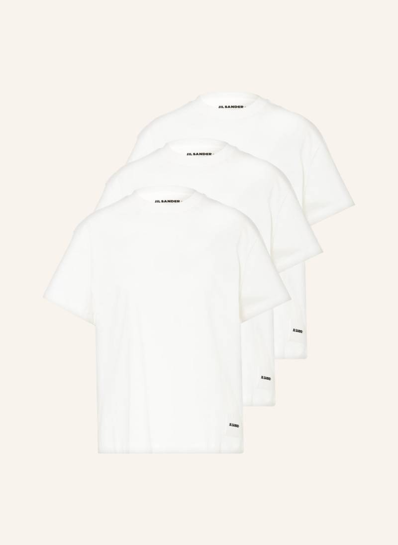 Jil Sander 3er-Pack T-Shirts weiss von Jil Sander