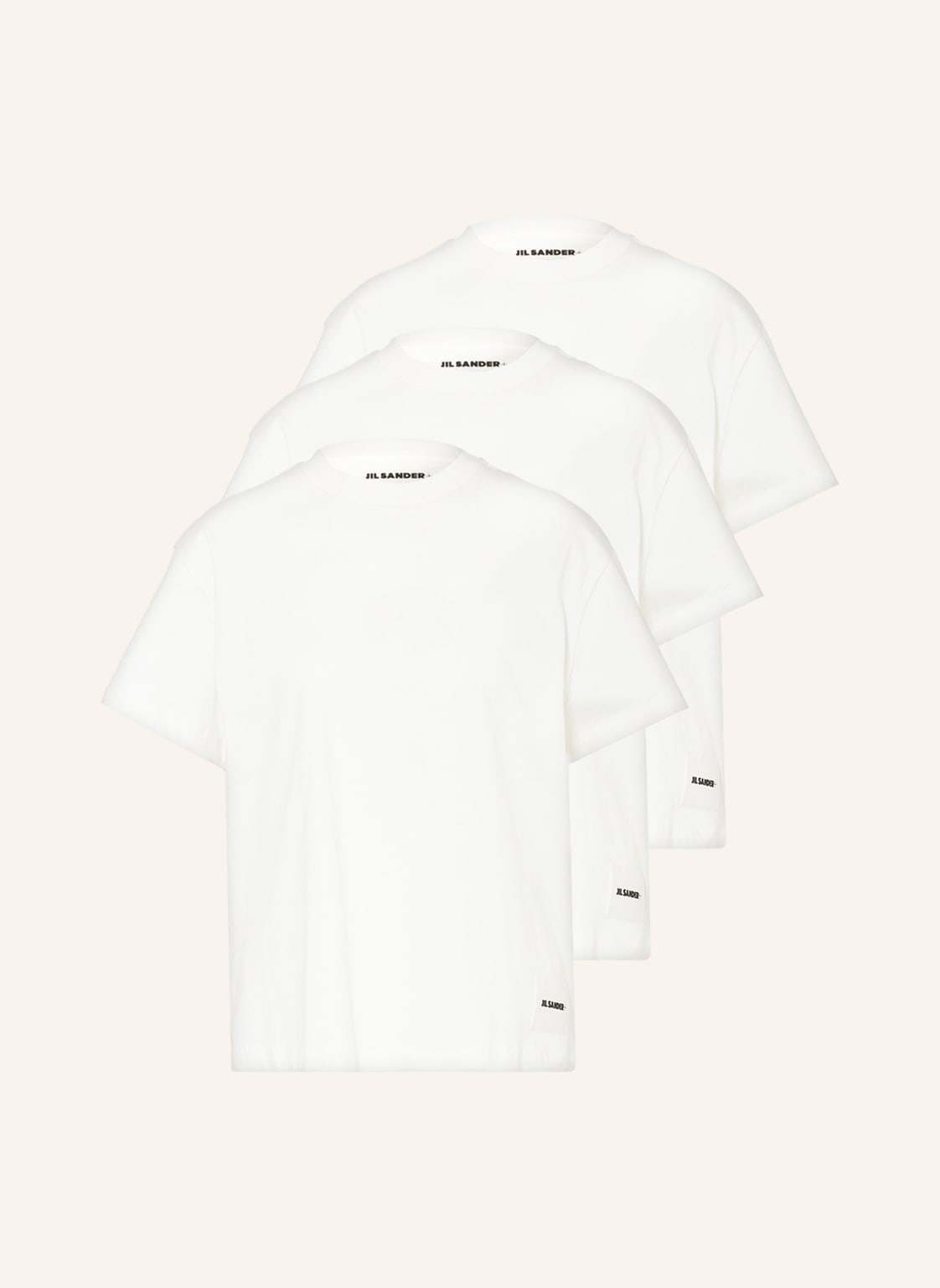 Jil Sander 3er-Pack T-Shirts weiss von Jil Sander