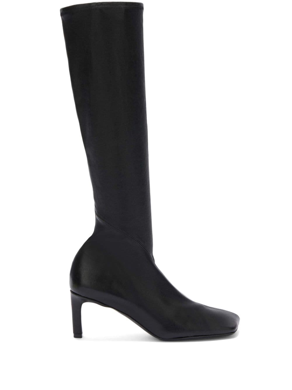 Jil Sander 70mm leather knee boots - Black von Jil Sander