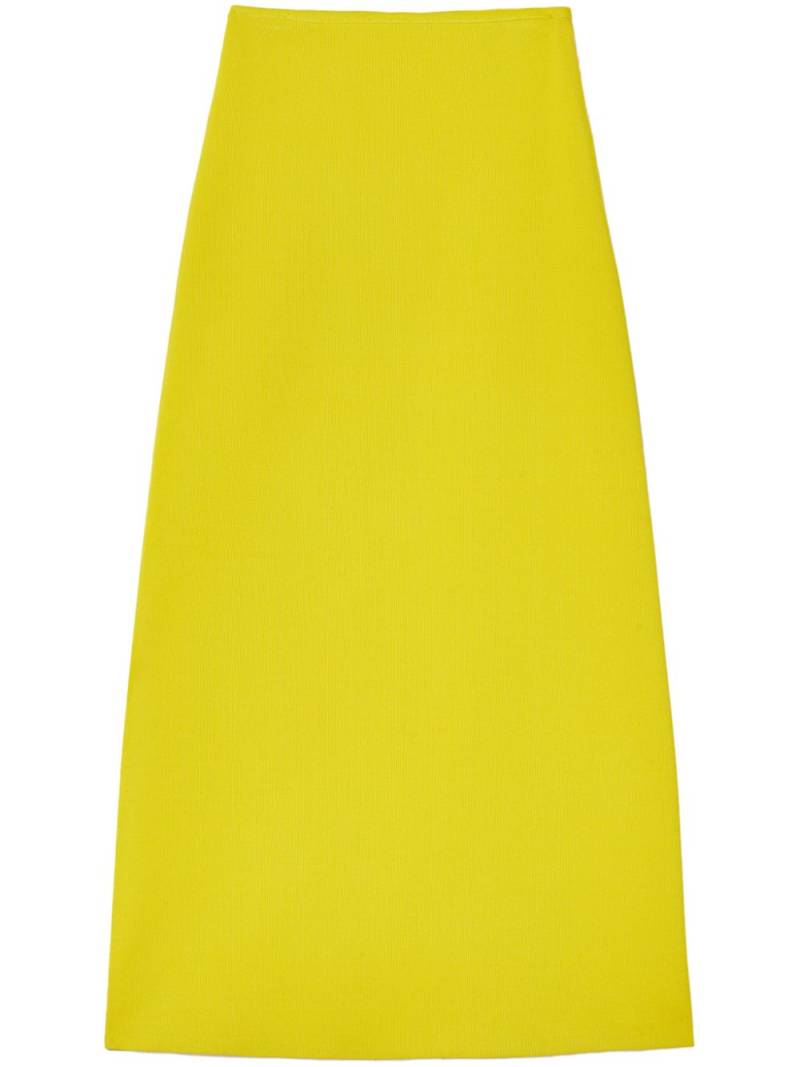 Jil Sander A-line midi skirt - Yellow von Jil Sander