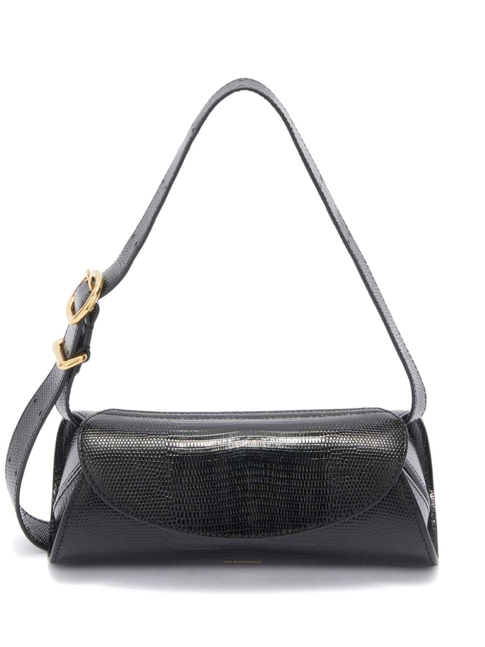 Jil Sander Cannolo snakeskin-effect shoulder bag - Black von Jil Sander