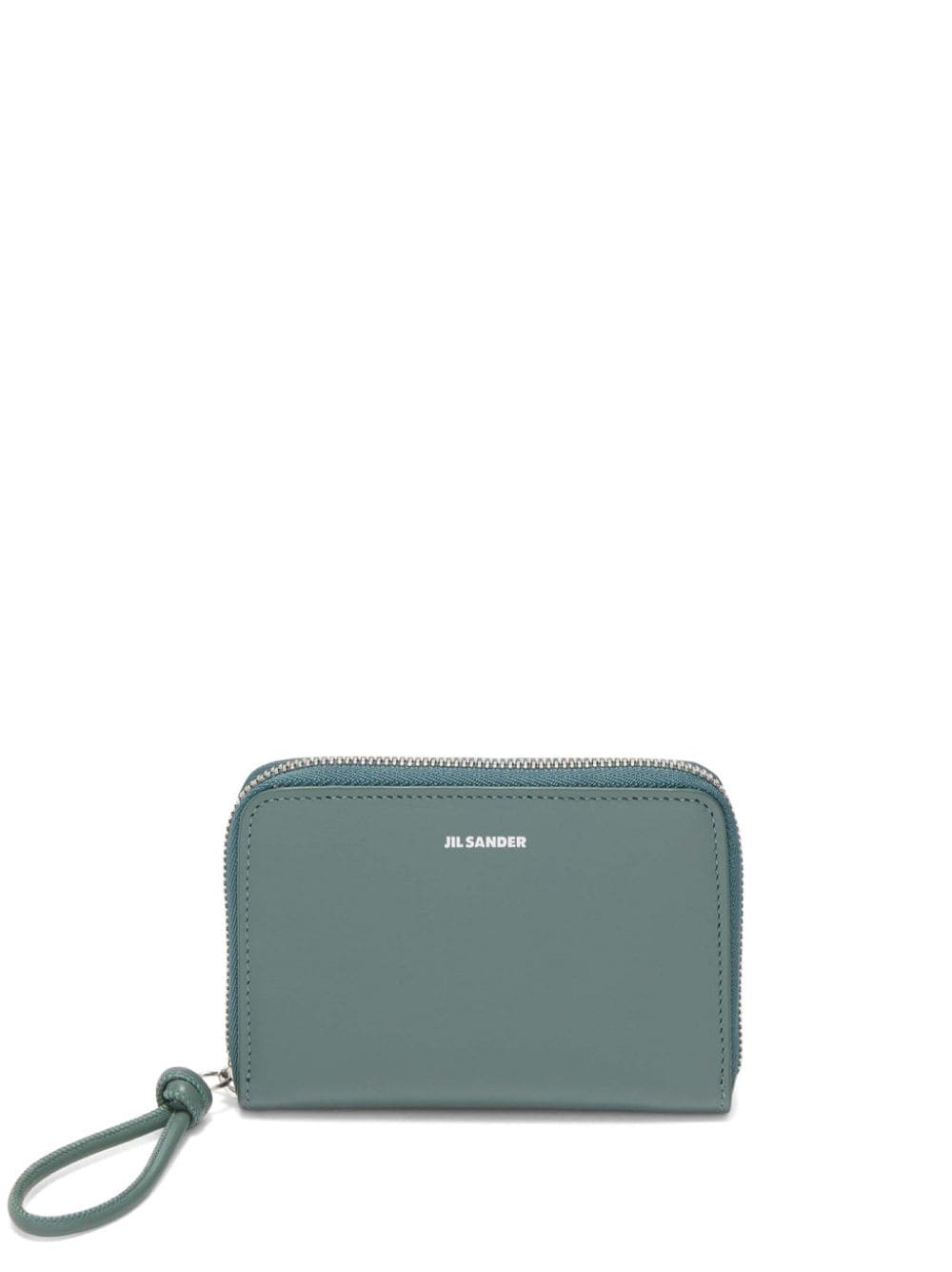 Jil Sander Giro logo-stamp leather wallet - Green von Jil Sander