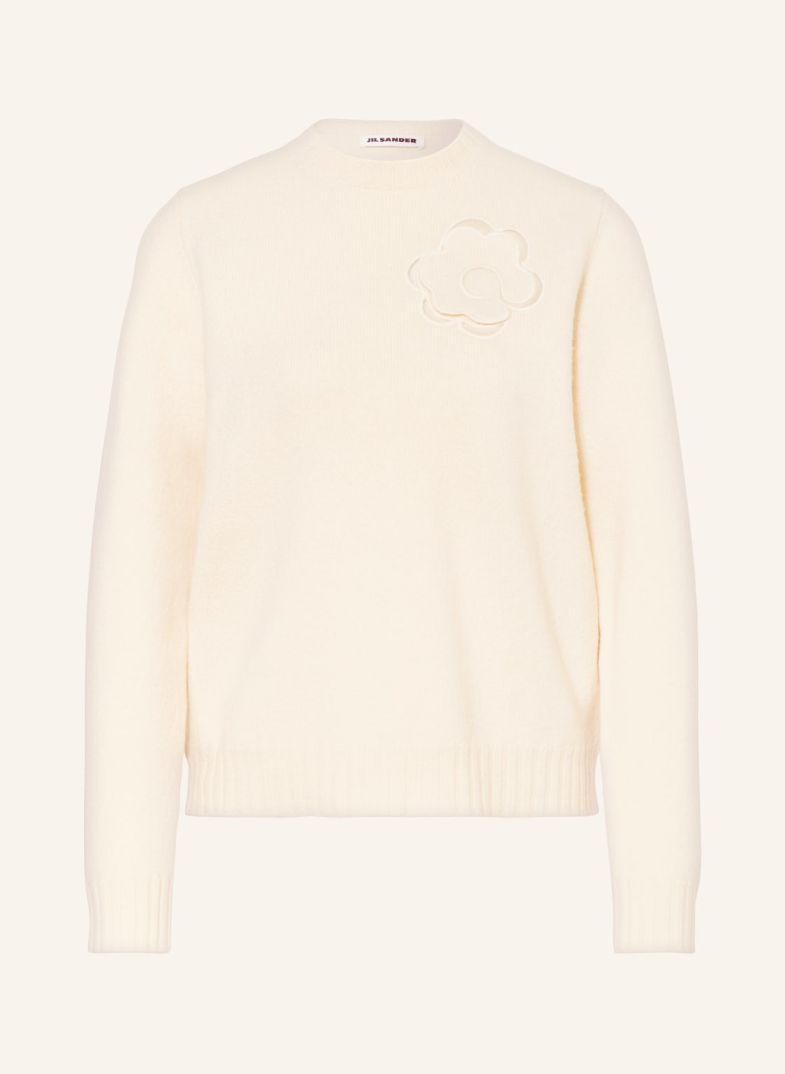 Jil Sander Pullover Mit Cut-Out weiss von Jil Sander