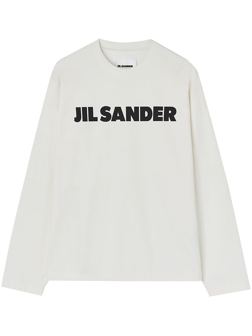 Jil Sander logo-print long-sleeve top - White von Jil Sander