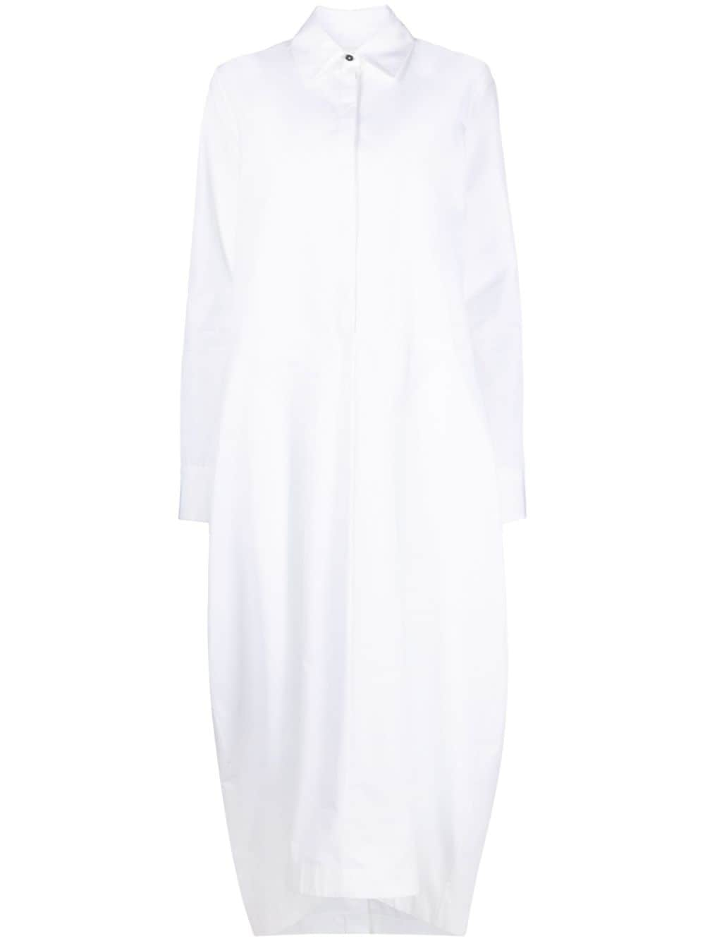 Jil Sander baggy-fit shirt maxi dress - White von Jil Sander